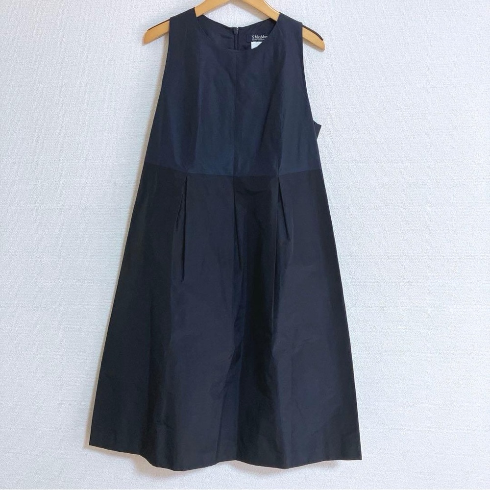 MaxMara Navy Midi Dress - Picture 2 of 15